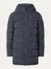 Chuck gewatteerde parka met capuchon en ritszakken - Donkergrijs