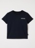 Diplopia T-shirt met logo- en backprint - Zwart