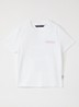 Diplopia T-shirt met logoborduring en backprint - Wit