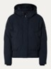 Gewatteerd bomberjack met afneembare capuchon - Donkerblauw