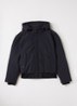 Gewatteerd bomberjack met capuchon - Donkerblauw