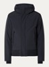 Gewatteerd jack met capuchon en ritszakken - Donkerblauw