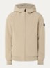 Gewatteerd jack met capuchon en ritszakken - Beige