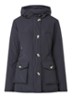 Gewatteerde jas met capuchon - Blauw