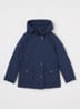 Gewatteerde parka met capuchon - Blauw