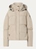 Maya puffer jack met steekzakken - Creme