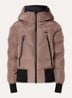 Nashoba ski-jas met capuchon en waterafstotende coating - Lichtbruin