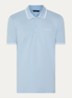 Regular fit polo met logoprint - Blauwgrijs