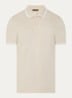 Regular fit polo met logoprint - Beige