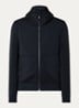 Scuba jack met capuchon en steekzakken - Donkerblauw
