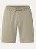 Straight fit korte joggingbroek met logo - Olijfgroen