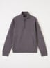 Sweater met opstaande kraag - Aubergine
