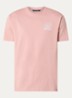 T-shirt met logo- en backprint - Oudroze