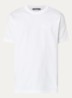 T-shirt met logo- en backprint - Wit