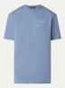 T-shirt met logo - Staalblauw