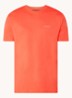 T-shirt van  katoen met logo - Oranjerood