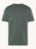 T-shirt van  katoen met logo - Donkergroen