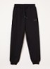 Tapered fit joggingbroek met ritszakken - Zwart