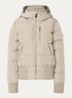Tate gewatteerd bomberjack met capuchon en waterafstotende coating - Creme