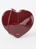 Le Coeur crossbodytas van kalfsleer - Bordeauxrood
