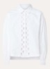 Eva blouse met opengewerkt dessin - Wit