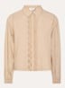 Eva blouse met opengewerkt dessin - Beige