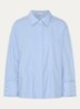 Isabel blouse met studs - Blauwgrijs