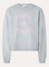 Isla sweater met print - Grijsmele