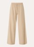 Sammy mid waist loose fit pantalon in linnenblend met steekzakken - Beige