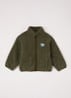 Hoktown vest van teddy met logo - Legergroen