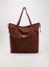Vidow shopper met logo - Bruin