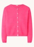 Vitow fijngebreid vest in alpaca wolblend - Roze