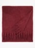 Zinaco sjaal in wolblend 180 x 50 cm - Bordeauxrood