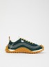 Mirage sneaker met schapenleren details - Donkergroen