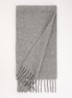Sjaal in alpaca wolblend 260 x 35 cm - Grijs