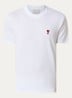 T-shirt met logoborduring - Wit