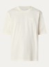 T-shirt met logoborduring - Naturel