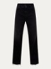 Straight leg jeans met verwassen afwerking - Zwart