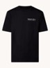 T-shirt met logo- en backprint - Zwart