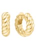 Bold Texture oorringen M van zilver - Goud