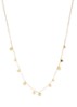 Geometry Mixed Discs ketting M van zilver - Goud