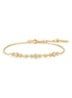 Graduated Trios armband van zilver - Goud