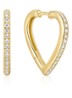 Sparkle Heart Hug oorringen - Goud