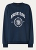 Miles sweater met logoprint - Donkerblauw