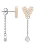 Single Dolce Chain enkele oorsteker - Zilver