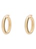 Thick Plain L oorringen van zilver - Goud