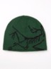 Bird Head muts in wolblend met logo - Donkergroen