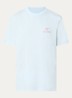 Kragg T-shirt met logo- en backprint - Lichtblauw