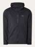Squamish windjack met capuchon en waterafstotende coating - Zwart