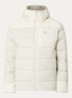 Thorium puffer jack met logoborduring - Gebroken wit
